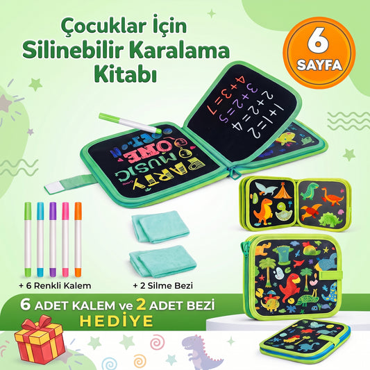 Temizlenebilir Renkli Çizim Defteri